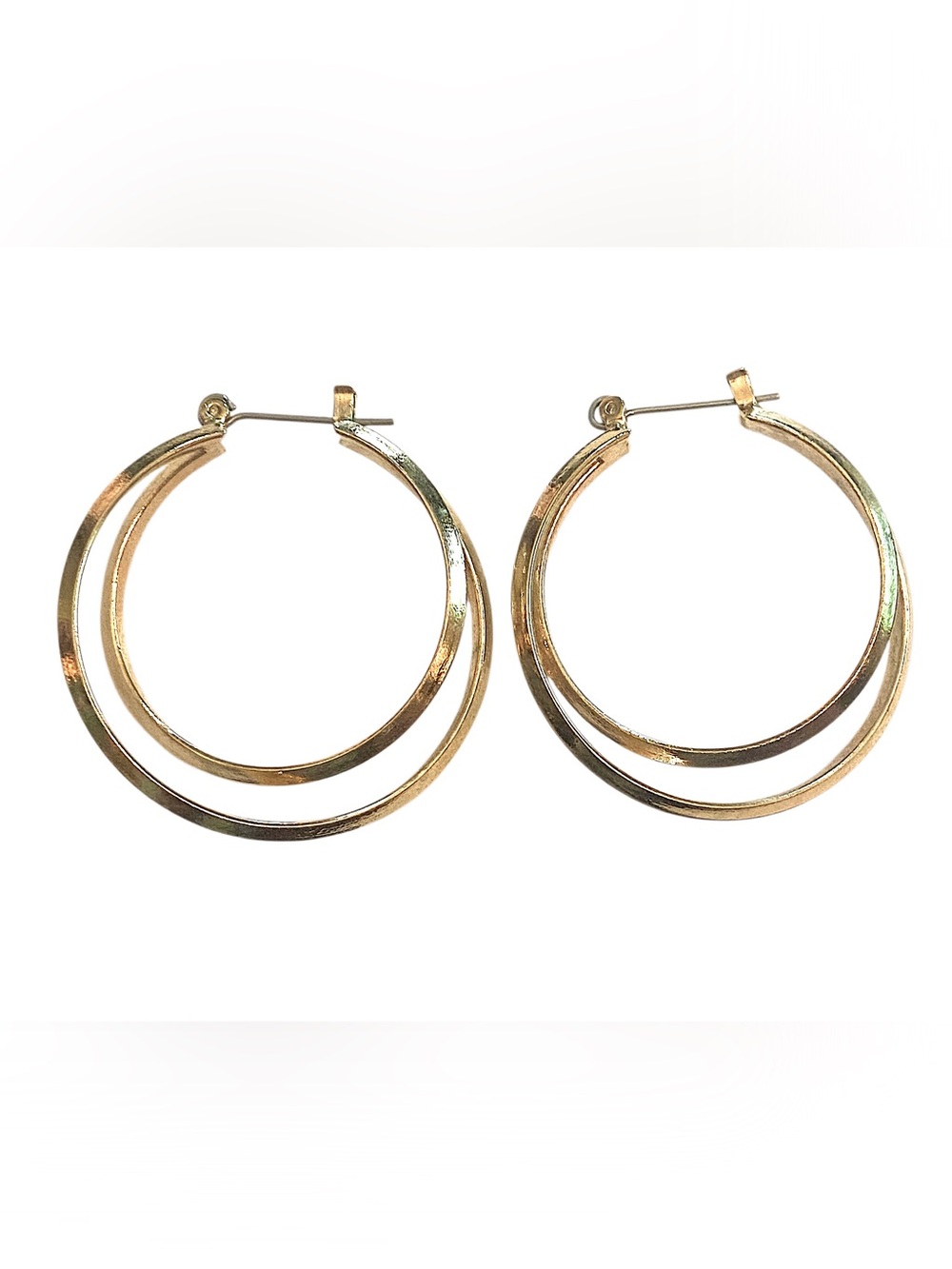 Gold Double hoop Earrings